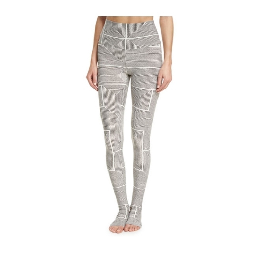 Norma Kamali black and white leggings